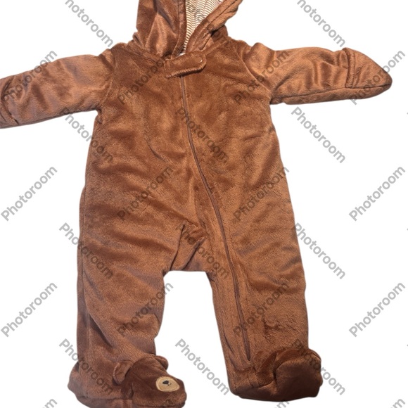 Carter's Other - Carter’s Cozy Brown Bear 3 Month One Piece Coverall New With Tags